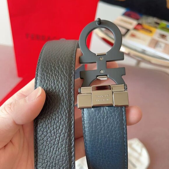 Ferragamo black cowhide belt size 32 - Picture 7 of 9